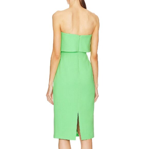 Bardot x REVOLVE Garnet Midi Dress in Bright Green size 6 - Picture 2 of 3